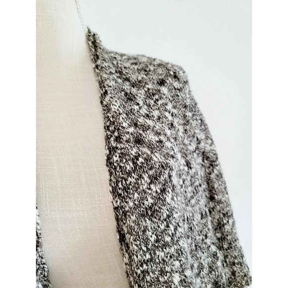 Eileen Fisher Heather Grey Multi Linen Blend Open Cardigan PM Medium Petite - Picture 4 of 10